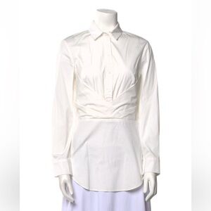 Lela Rose Poplin Blouse